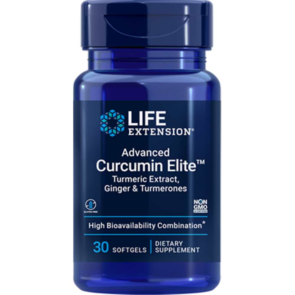 Life Extension Advanced Curcumin Elite™ Turmeric Extract, Ginger &amp; Turmerones – 30 Softgels