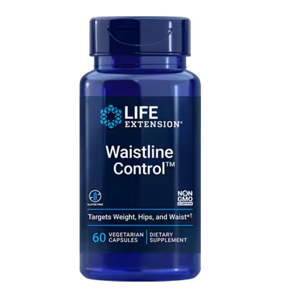 Life Extension Waistline Control™ – Supports Healthy Weight &amp; Waist-to-Hip Ratio Dietary Supplement | 60 Vegetarian Capsules