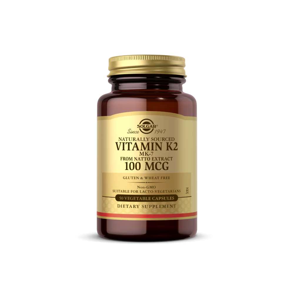 Solgar Naturally Sourced Vitamin K2 (mk-7) 100 Mcg 50 Vegetable Capsules