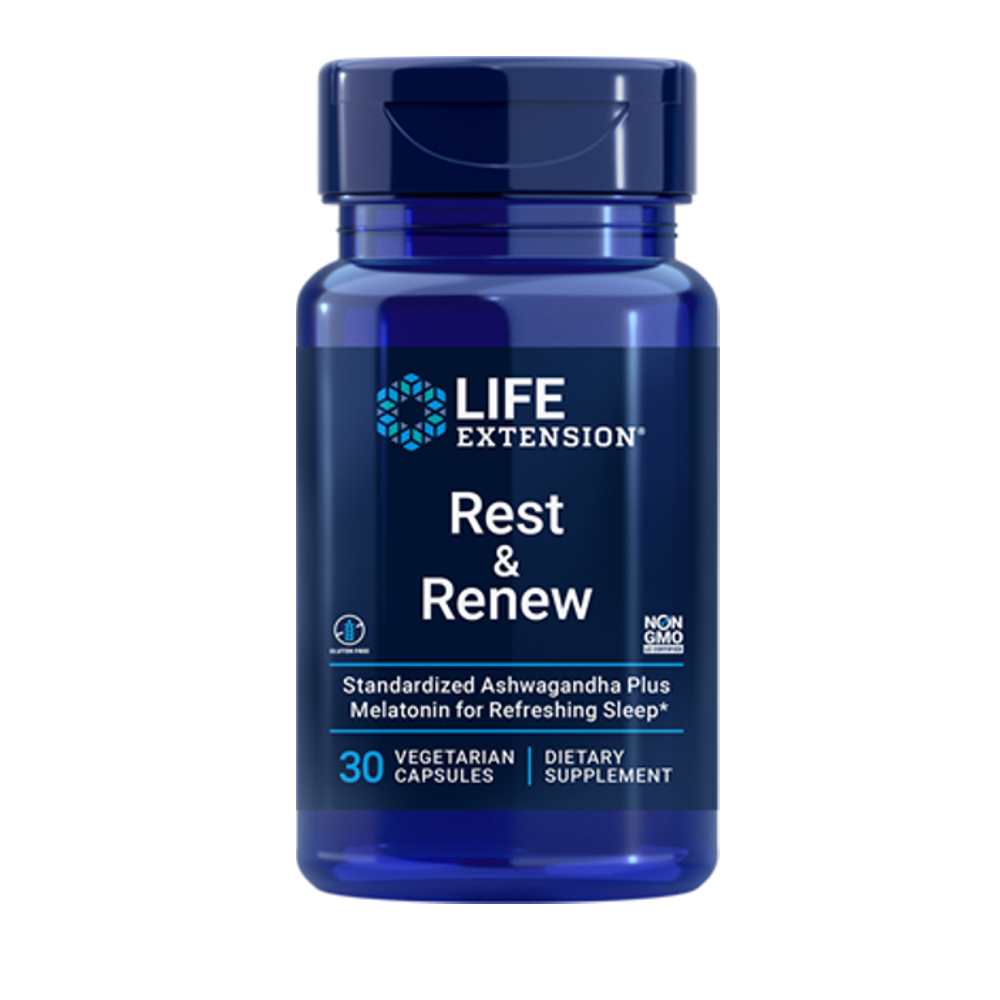 Life Extension Rest &amp; Renew 30 Vegetarian Capsules