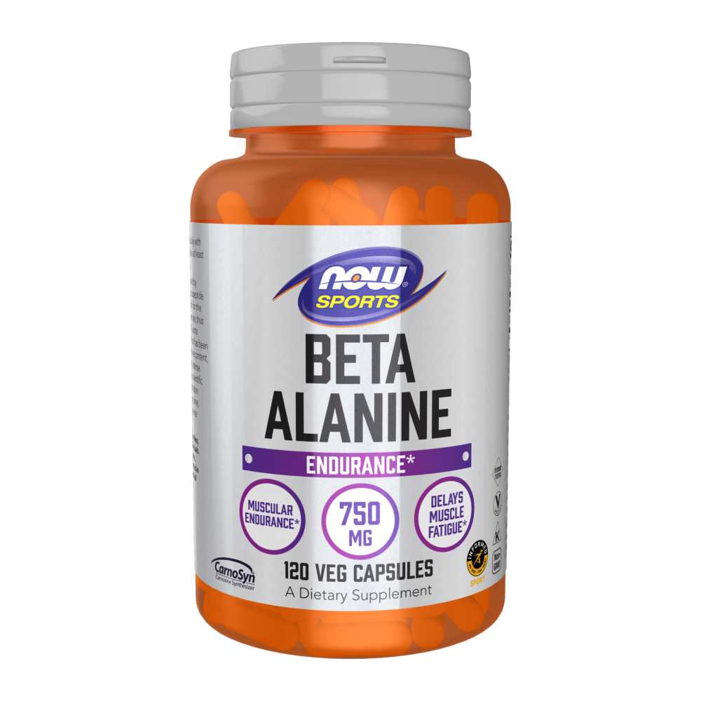 Now Sports Beta-Alanine 750 Mg – Endurance &amp; Muscle Buffering Support – 120 Veg Capsules