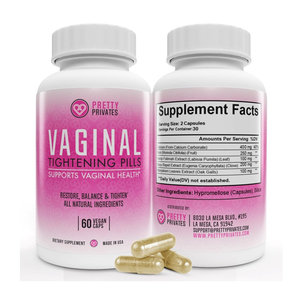 Pretty Vaginal Tightening Pills – Restore, Balance &amp; Support Vaginal Health (60 Capsules)