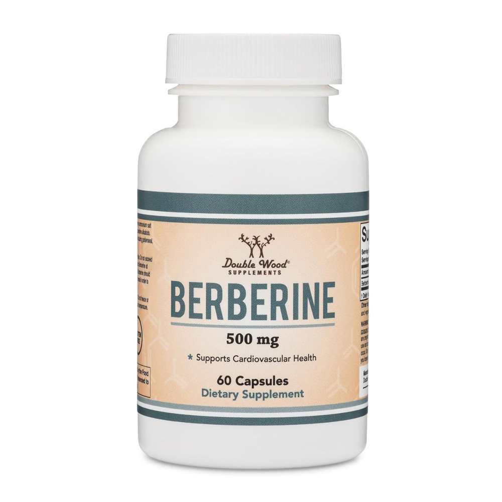 Double Wood Berberine 500mg – Cardiovascular &amp; Metabolic Support (60 Capsules)