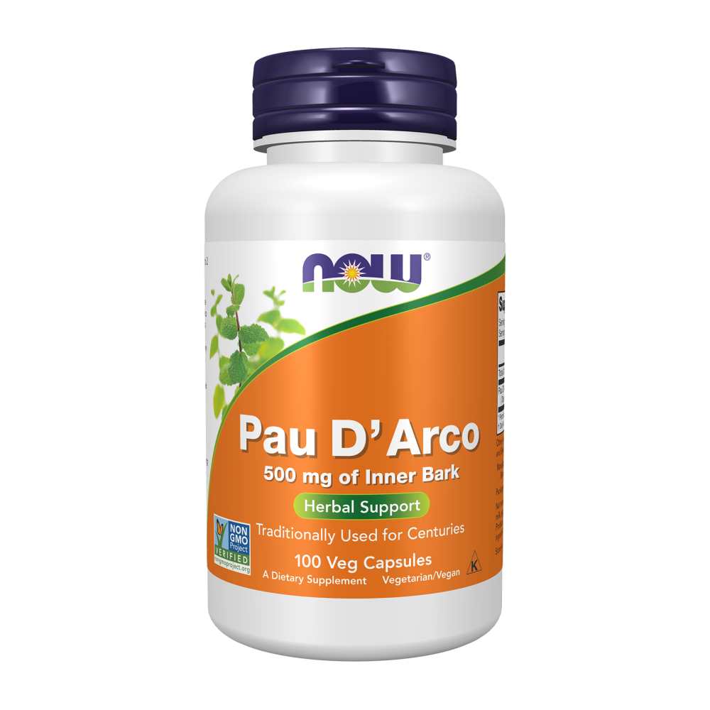 Now Foods Pau D'arco 500 Mg – Immune &amp; Herbal Support – 100 Veg Capsules