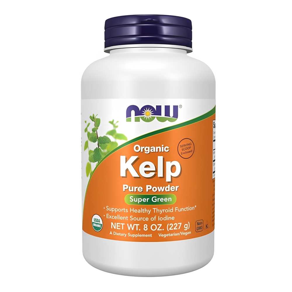 Now Foods Kelp Powder – Super Green Thyroid Support &amp; Iodine Source (8 Oz / 227g)