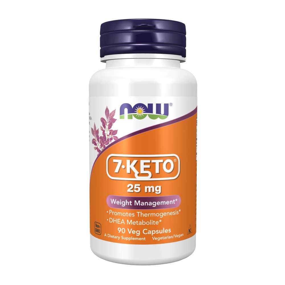 Now Foods 7-KETO 25mg – Weight Management &amp; Thermogenesis – 90 Veg Capsules