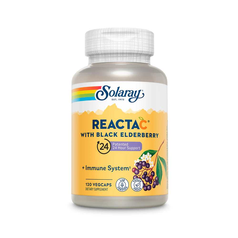 Solaray Reacta-C &amp; Elderberry 120 Caps