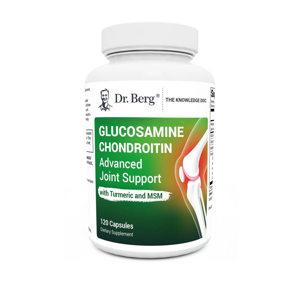 Dr. Berg Glucosamine Chondroitin Advanced Joint Support – With Turmeric &amp; MSM | 120 Capsules