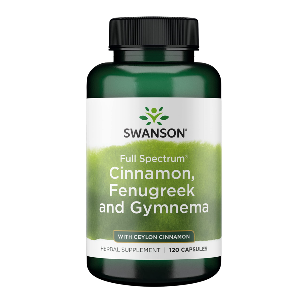Swanson's Full Spectrum Cinnamon, Fenugreek &amp; Gymnema Capsules