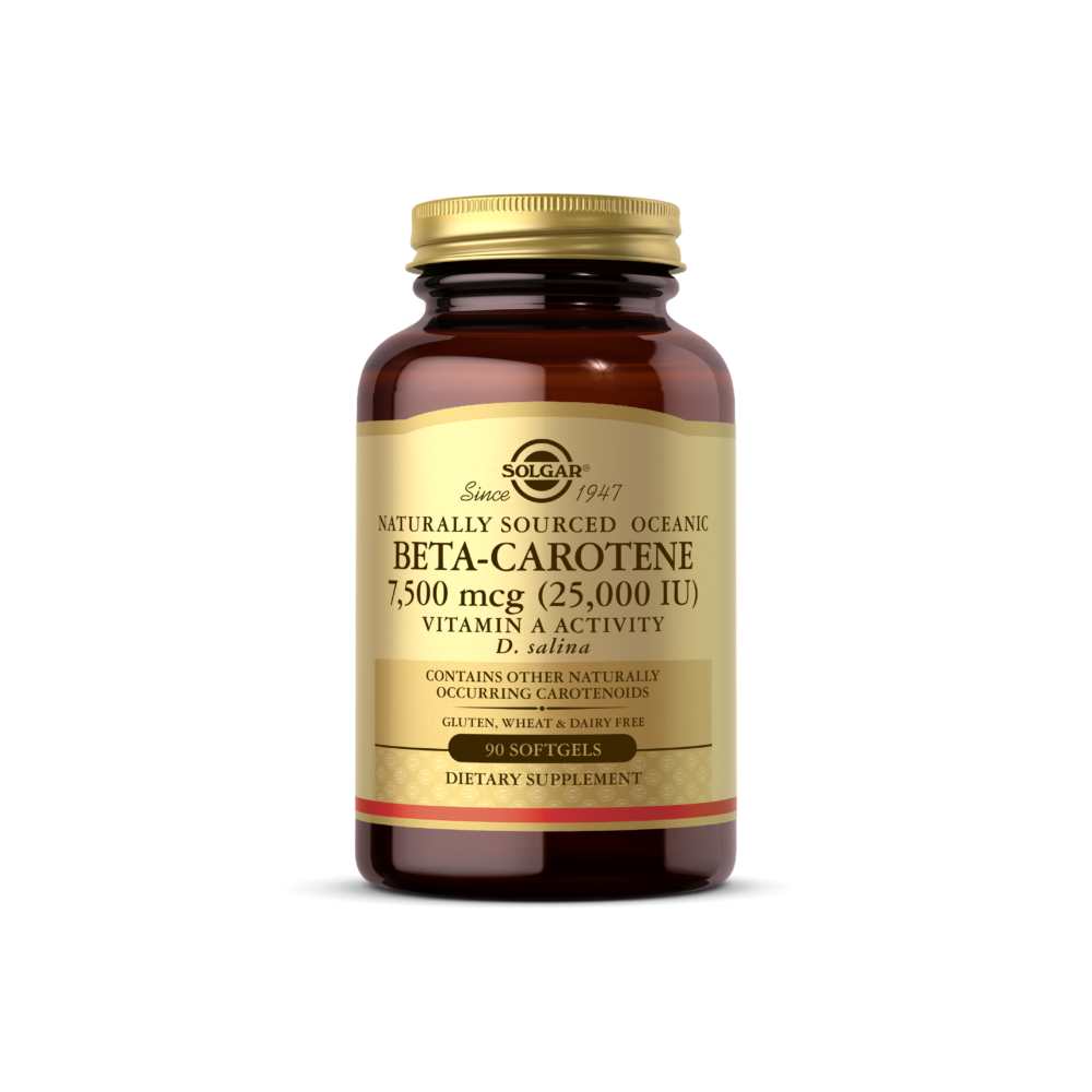 Solgar Naturally Sourced Oceanic Beta-Carotene 7,500 Mcg (25,000 Iu) 90 Softgels
