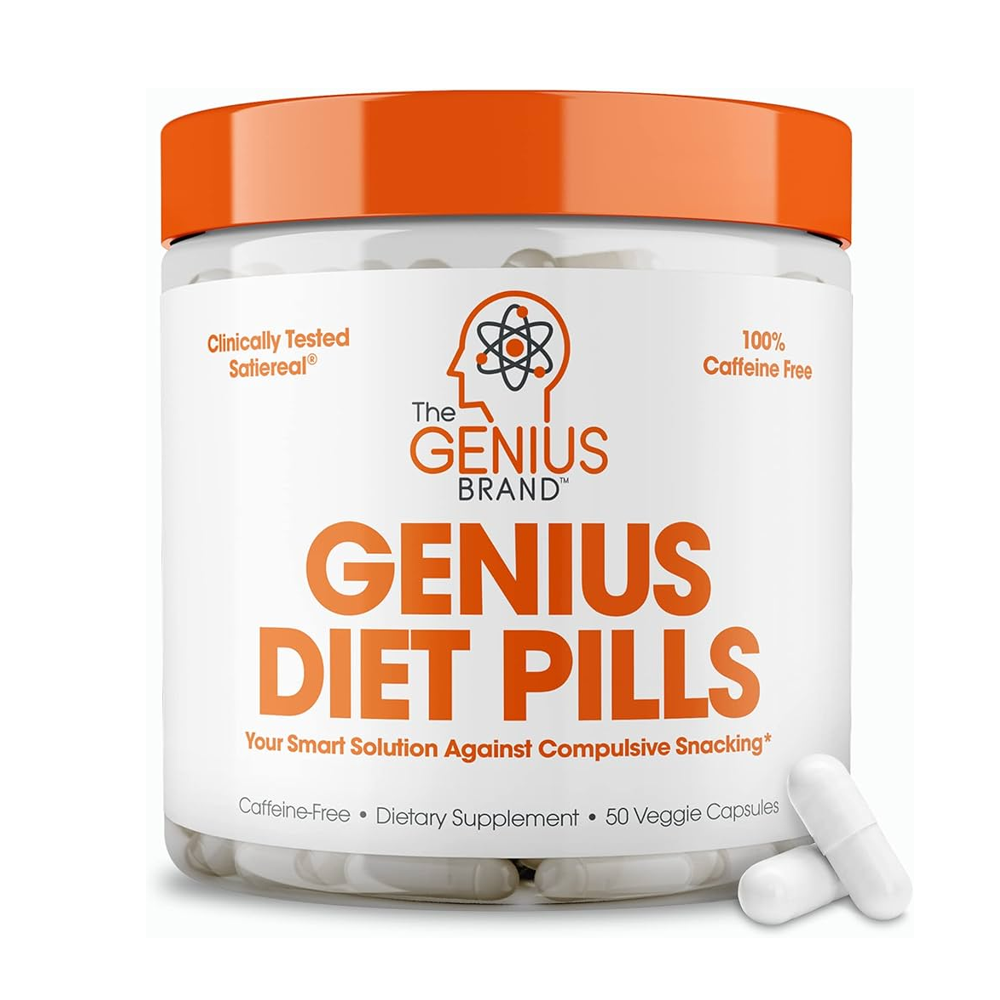 Genius Diet Pills – Clinically Tested Satiereal Saffron for Appetite &amp; Weight Management | 60 Veggie Capsules