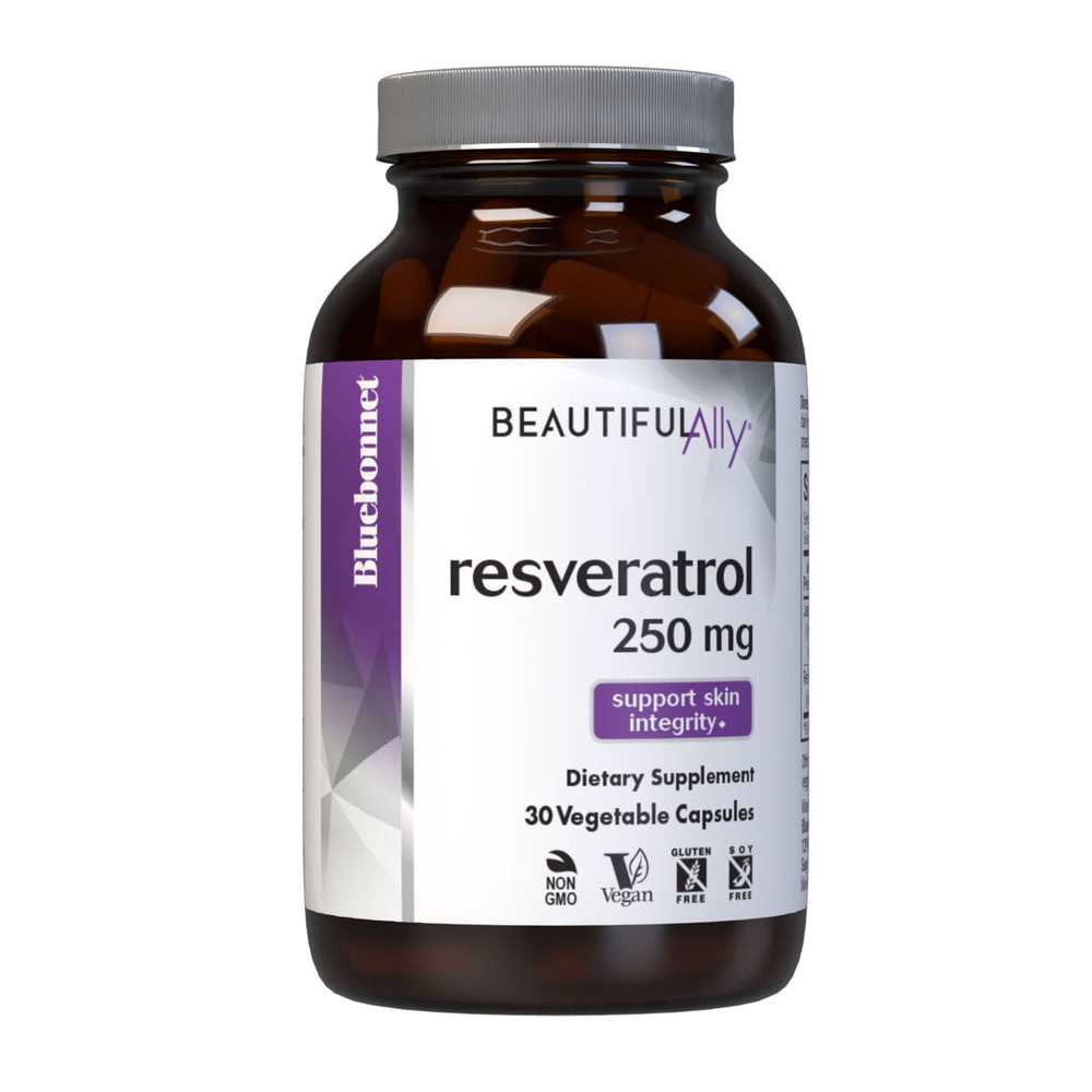 Bluebonnet Nutrition Beautiful Ally Resveratrol 250 Mg 30 Caps