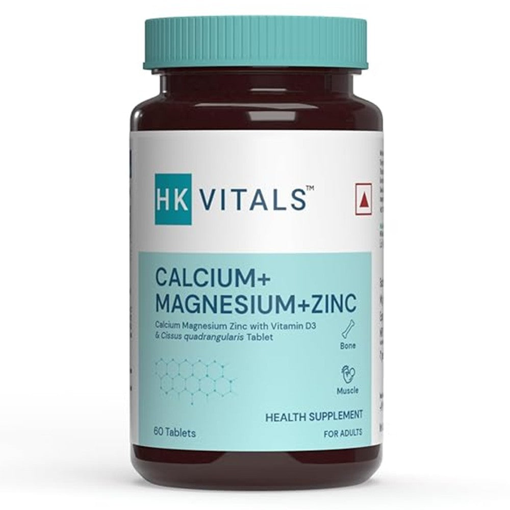 HK Vitals Calcium + Magnesium + Zinc with Vitamin D3 &amp; Cissus 60 Tablets