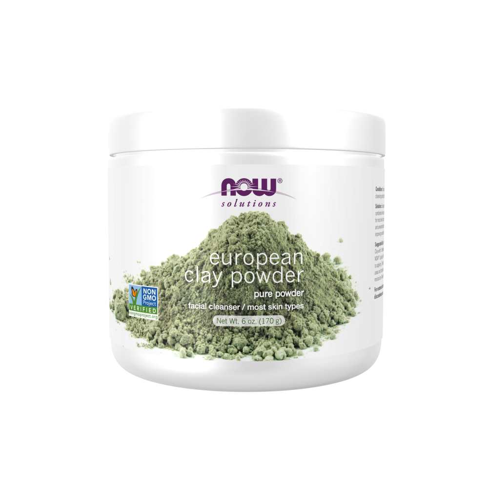 Now Foods European Clay Powder – 100% Pure Montmorillonite – Deep Cleansing Face &amp; Body Mask – 170 G