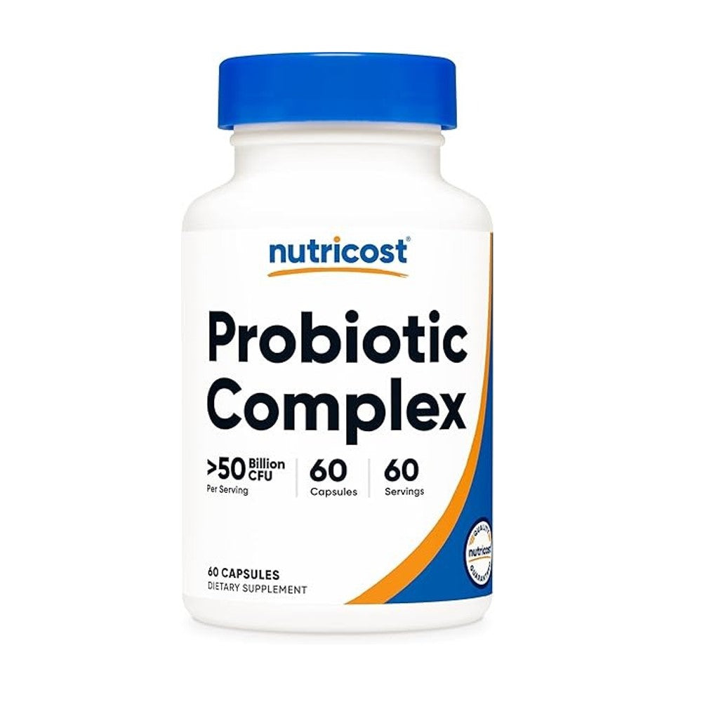 Nutricost Probiotic Complex >50 Billion CFU – 60 Capsules | 30 Servings Supports Digestive Health &amp; Immune Function | Dietary Supplement
