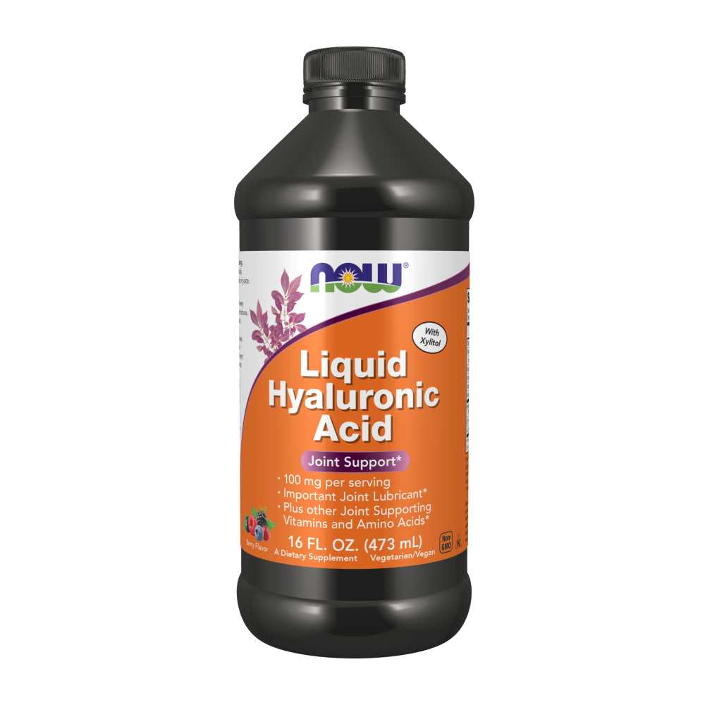 Now Foods Liquid Hyaluronic Acid – 100 Mg Joint Lubrication Formula with Vitamins &amp; Amino Acids – 16 Fl Oz (473 M L)