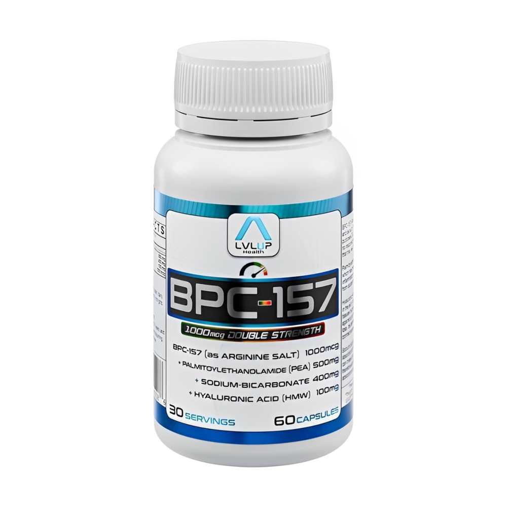 Lvlup Health Bpc-157 1000mcg Double Strength Advanced Tissue &amp; Muscle Repair Formula | 60 Capsules (30 Servings)