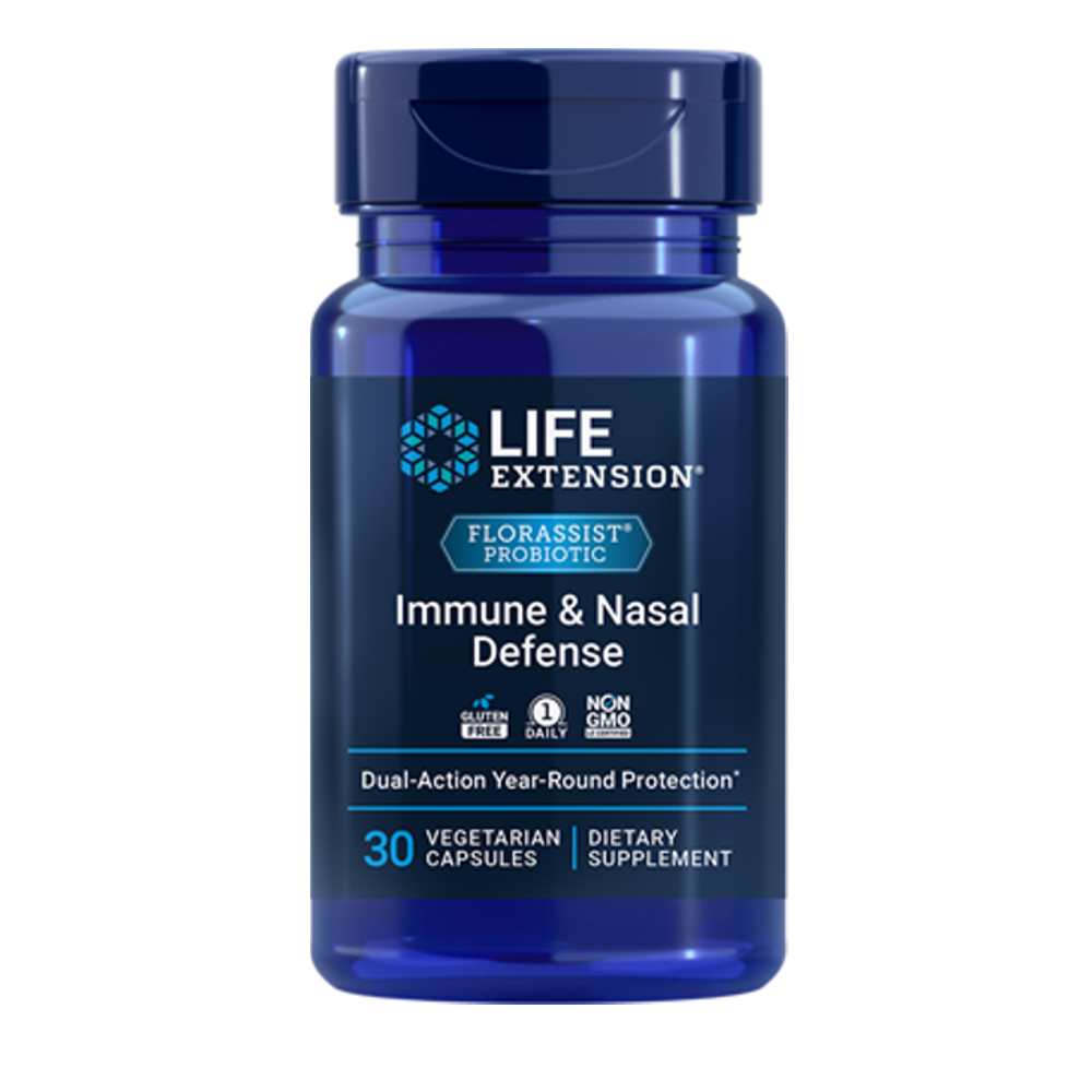 Life Extension Florassist® Probiotic Immune &amp; Nasal Defense – 30 Vegetarian Capsules
