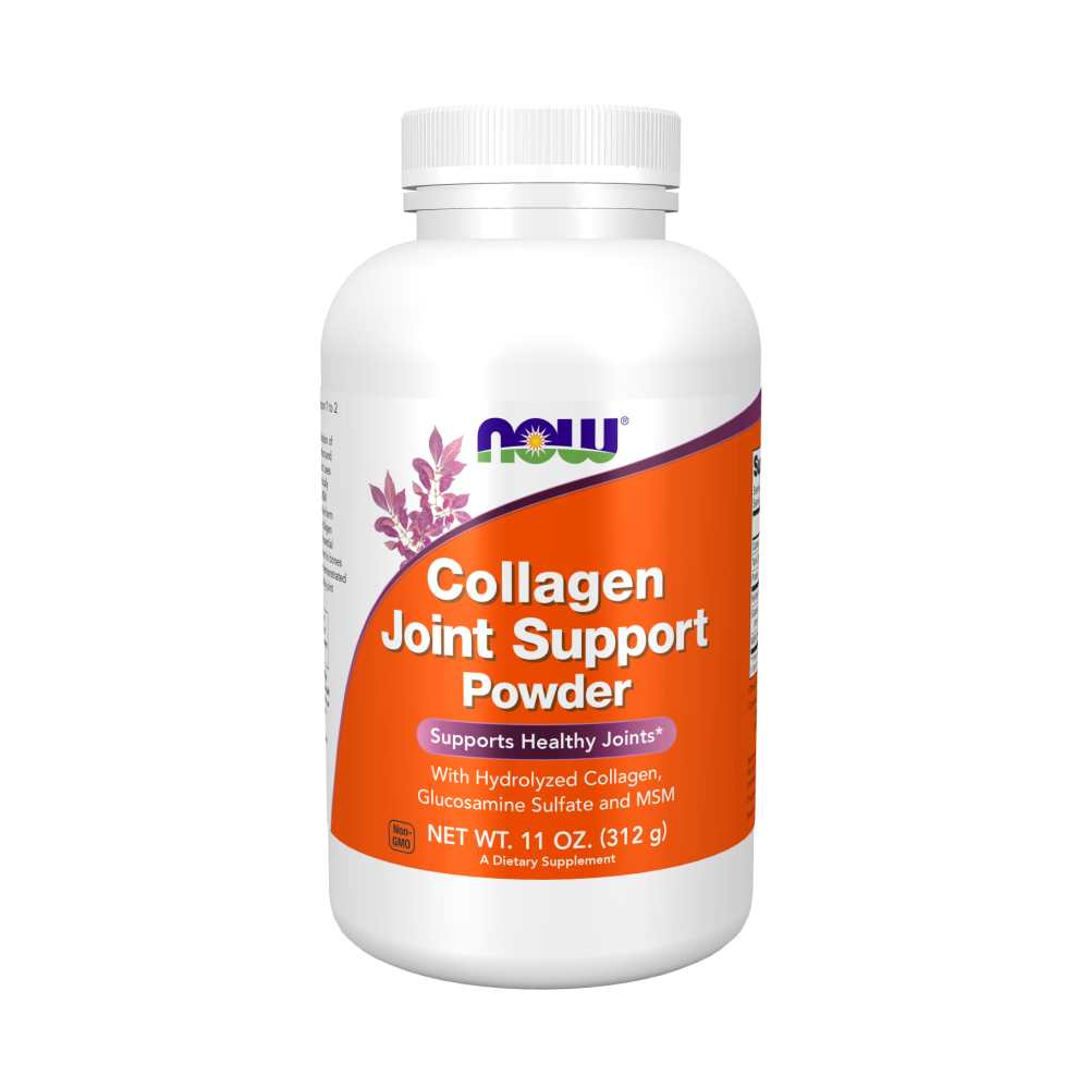 Now Foods Collagen Joint Support Powder – with Glucosamine, Msm &amp; Hydrolyzed Collagen – 312g