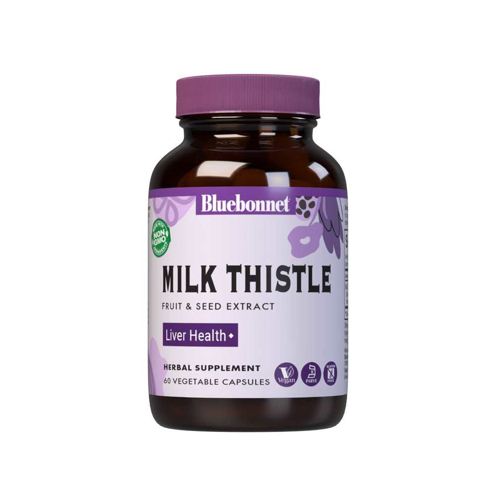Bluebonnet Nutrition Milk Thistle Fruit &amp; Seed Extract 60 Caps