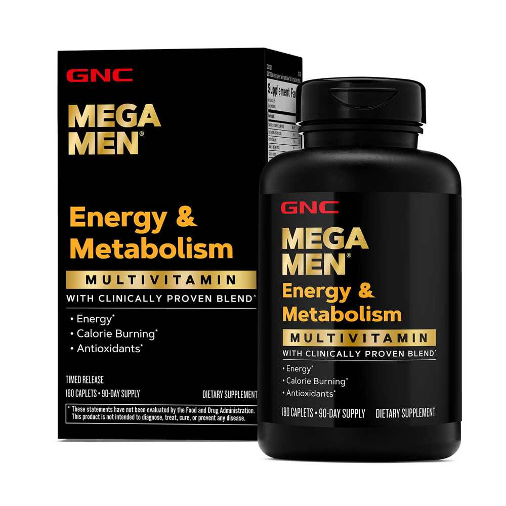 Gnc Mega Men® Energy &amp; Metabolism Multivitamin - 180 Caplets