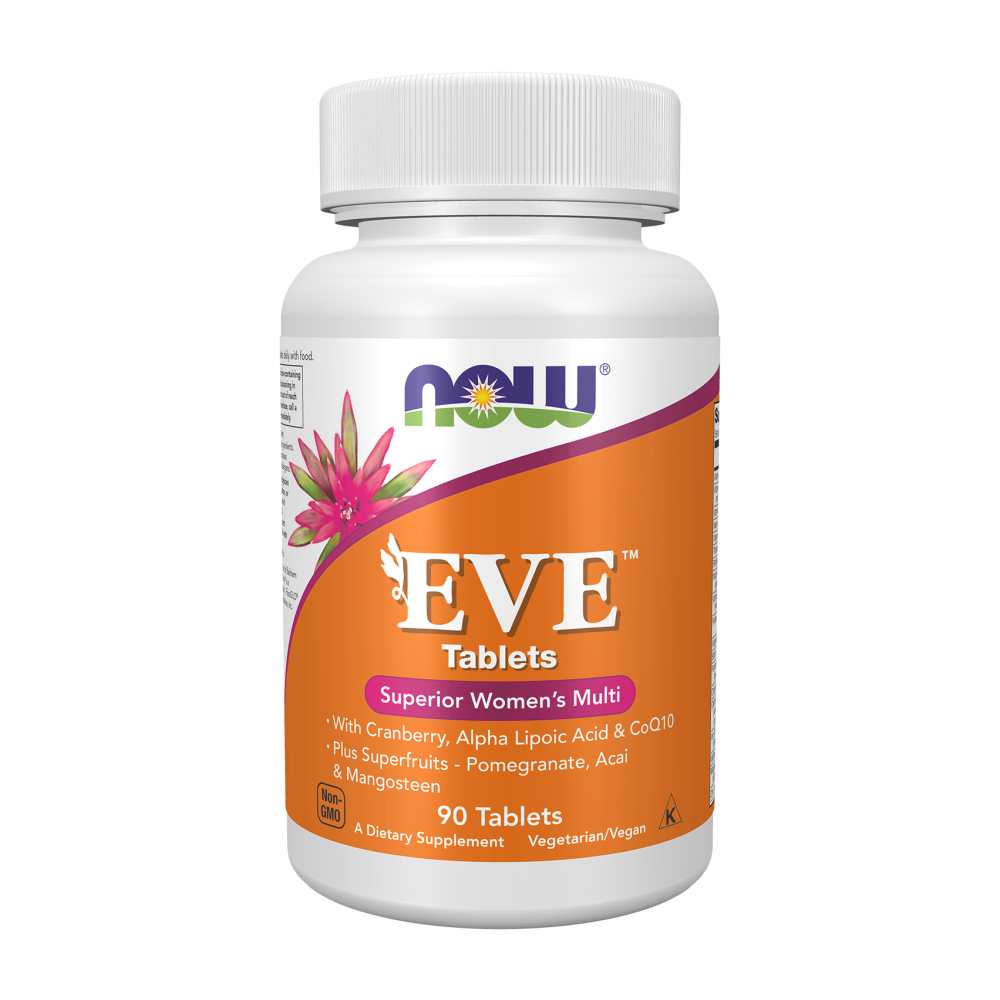 Now Foods Eve™ Women’s Multi – with Alpha Lipoic Acid, Pomegranate &amp; Acai – 90 Tablets