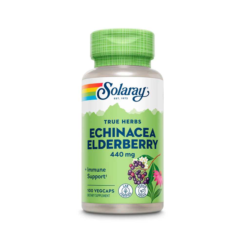 Solaray Echinacea Root &amp; Elderberry 440mg 100 Caps