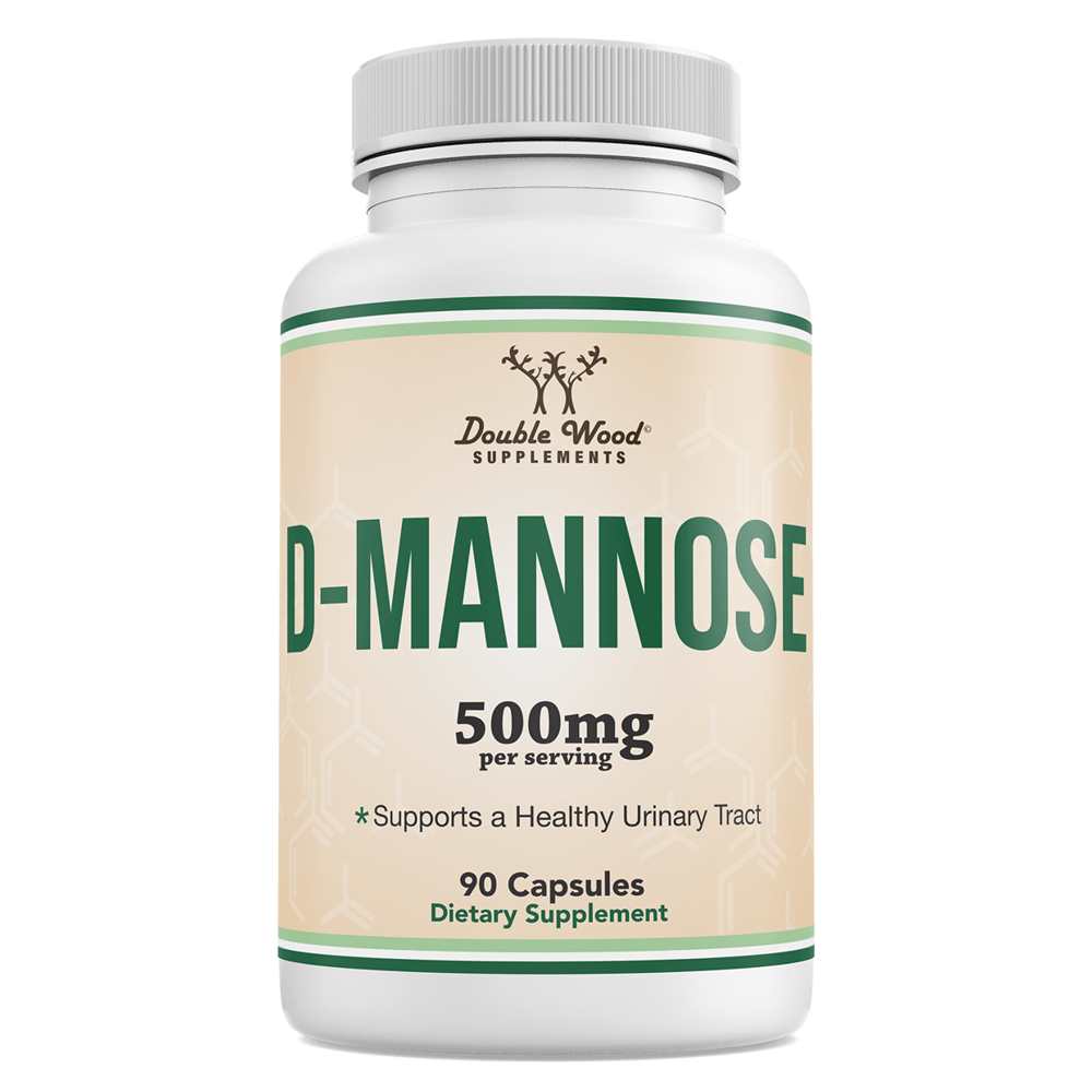 Double Wood D-Mannose – 500mg Uti &amp; Urinary Health Supplement | 90 Capsules