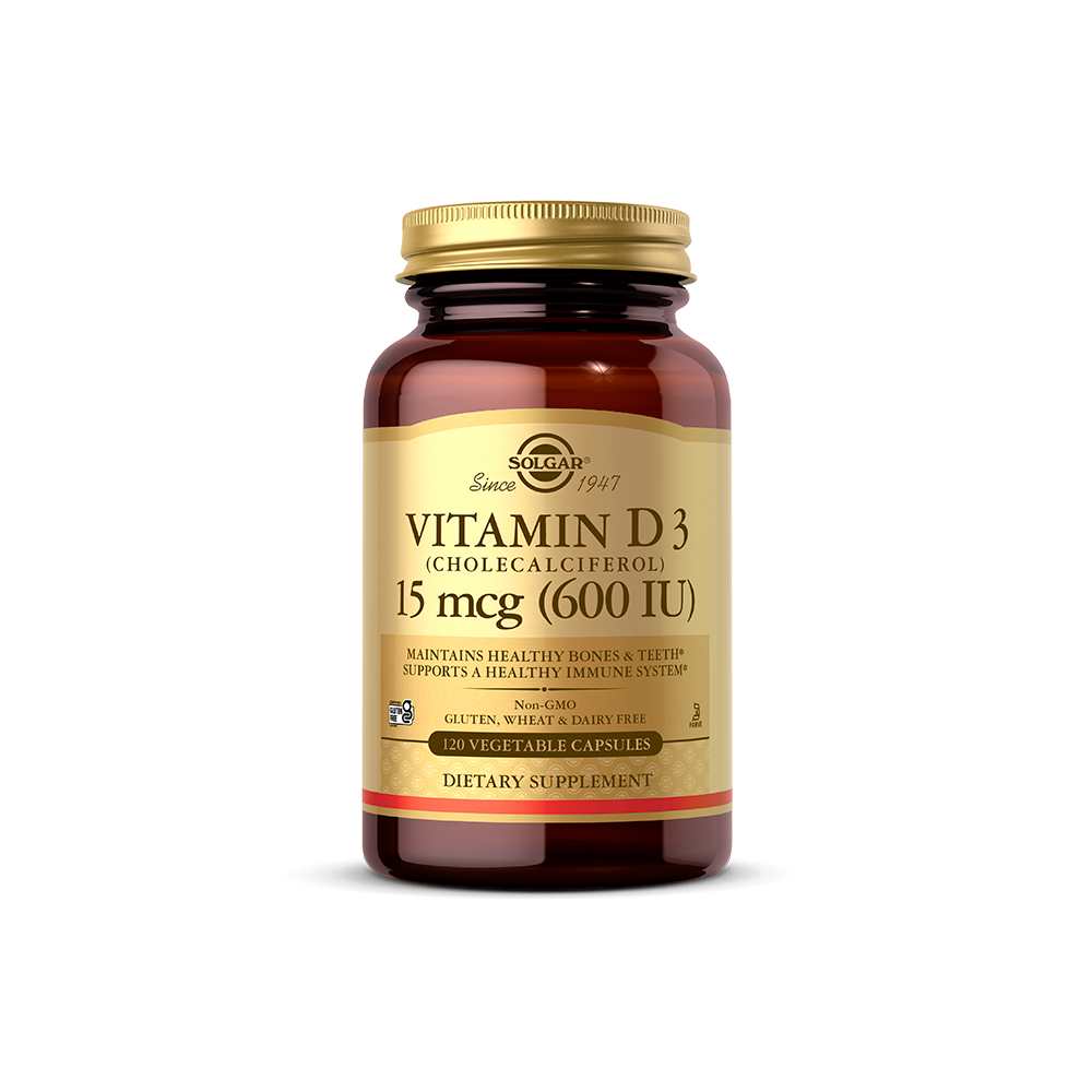 Solgar Vitamin D3 (cholecalciferol) 15 Mcg (600 Iu) 120 Vegetable Capsules