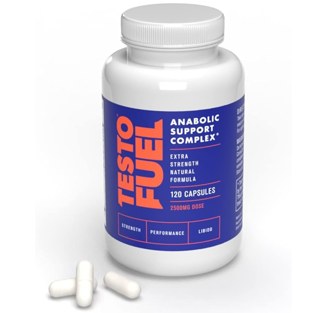 TestoFuel Testosterone Booster - Anabolic Support Complex for Muscle Growth, Strength &amp; Vitality