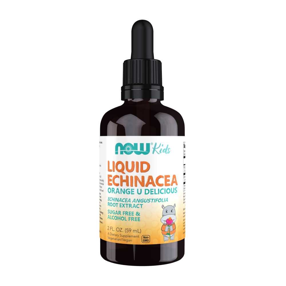 Now Foods Liquid Echinacea – Orange Flavor – Immune Support – 2 Fl Oz