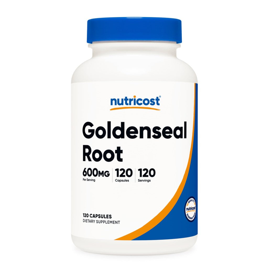Nutricost Goldenseal Root 600mg – 120 Capsules | Herbal Immune &amp; Digestive Support Supplement
