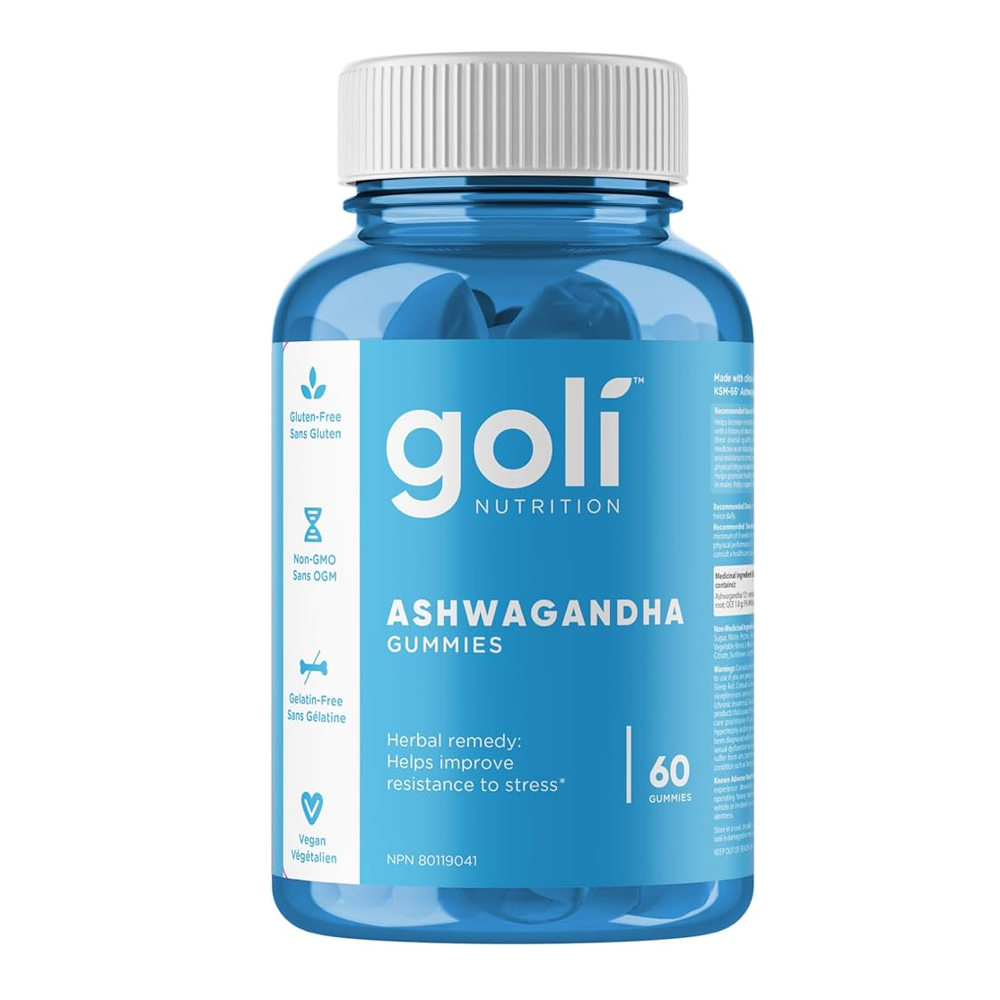 Goli Ashwagandha Gummies – Stress Relief, Sleep Support &amp; Endurance Booster | 60 Gummies