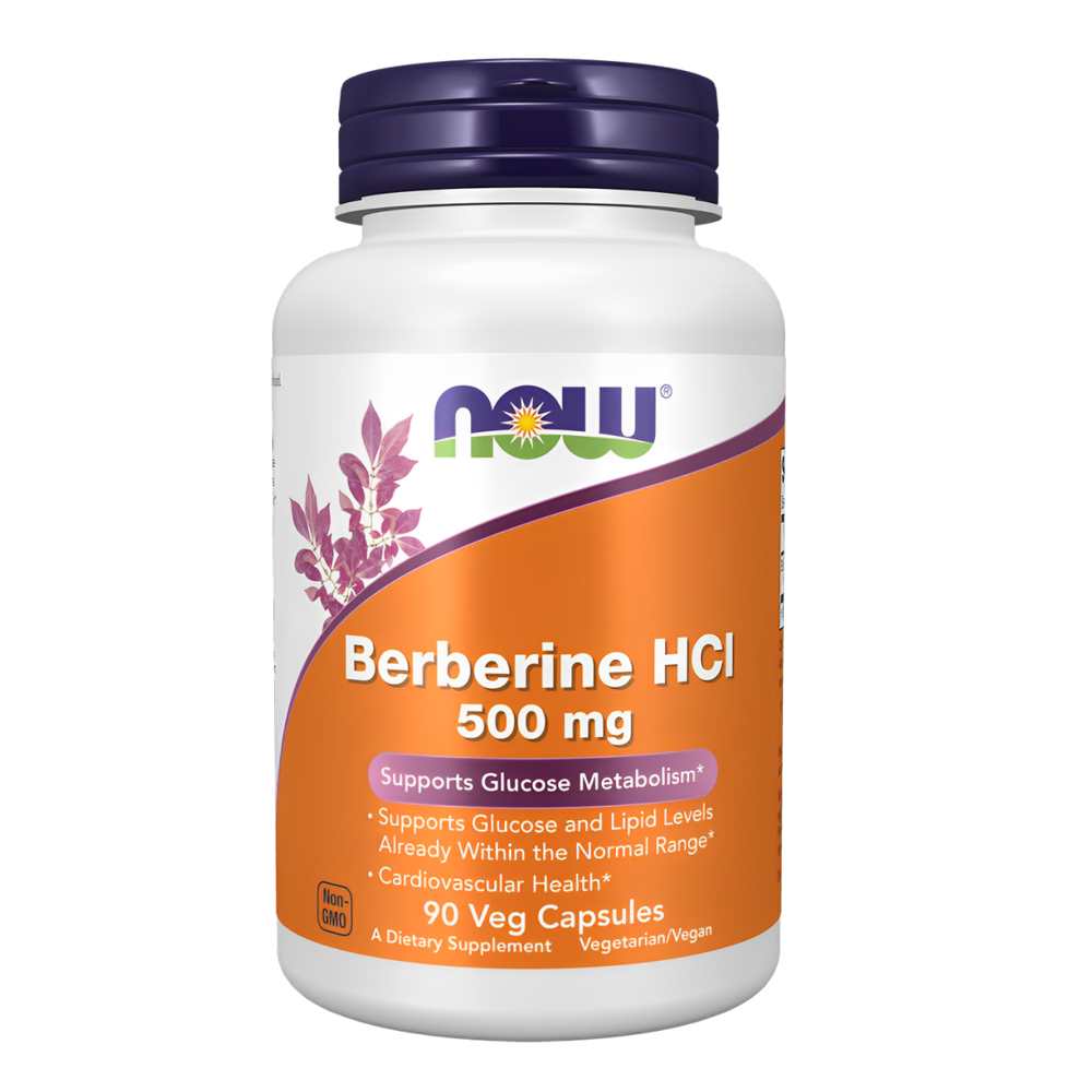 Now Foods Berberine H Cl 500mg – Supports Glucose Metabolism &amp; Cardiovascular Health – 90 Capsules