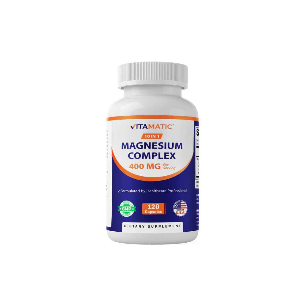 Vitamatic Magnesium Complex, 400mg Elemental MG- 120 Capsules