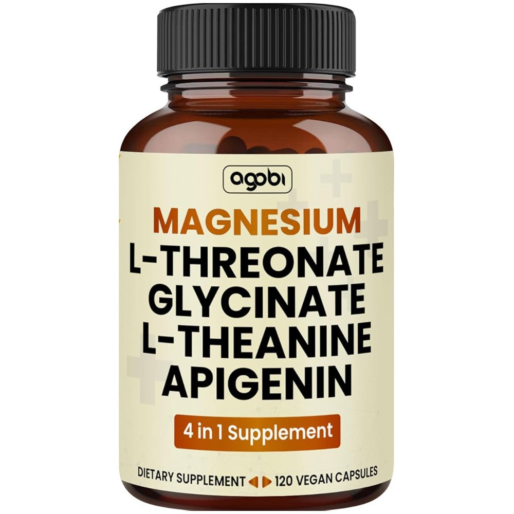 Agobi Magnesium 1500mg 4-in-1 – L-Threonate, Glycinate, L-Theanine &amp; Apigenin