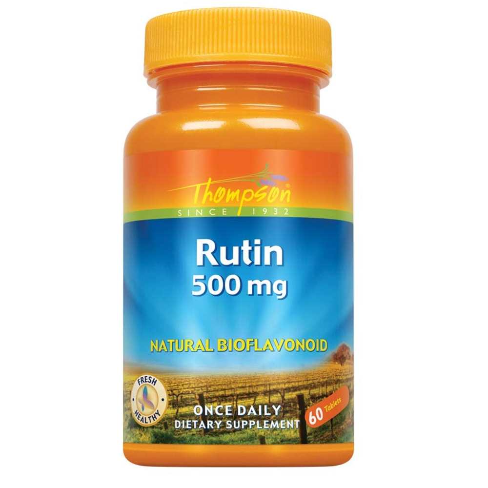 Thompson Rutin 500mg – Natural Bioflavonoid for Antioxidant &amp; Circulatory Support (60 Capsules)