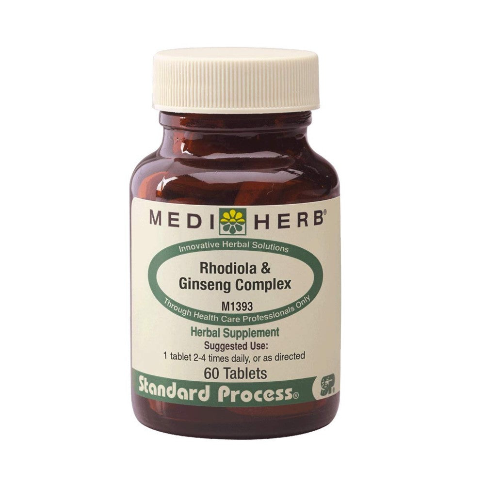 MediHerb Rhodiola &amp; Ginseng Complex – Herbal Supplement for Energy, Stress &amp; Mental Clarity | 60 Tablets