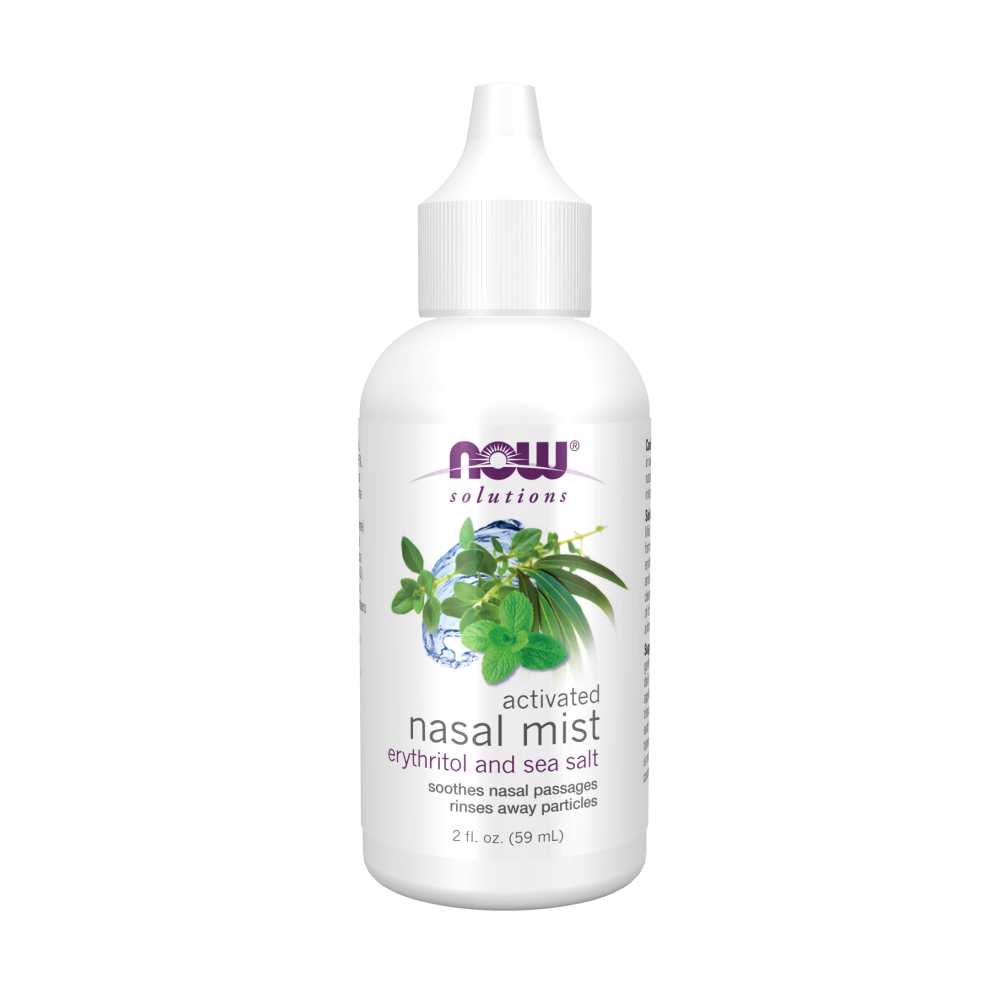 Now Foods Activated Nasal Mist – Erythritol &amp; Sea Salt Soothing Formula – Nasal Spray – 2.1 Oz (59 M L)