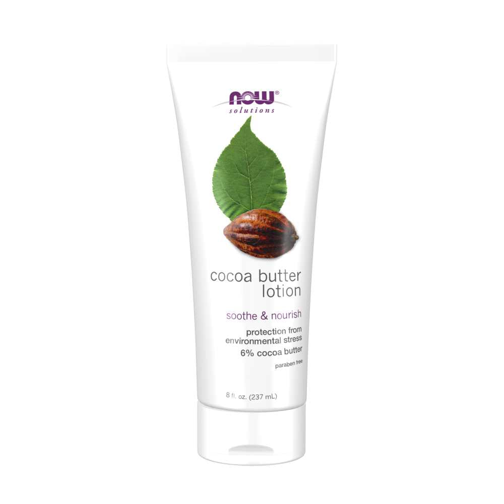 Now Foods Cocoa Butter Lotion – Deep Moisturizing &amp; Nourishing Formula – Skin Softening Body Lotion – 237 M L