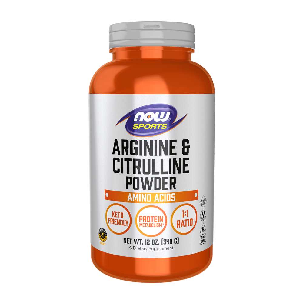 Now Sports Arginine &amp; Citrulline Powder – Nitric Oxide Booster 340g