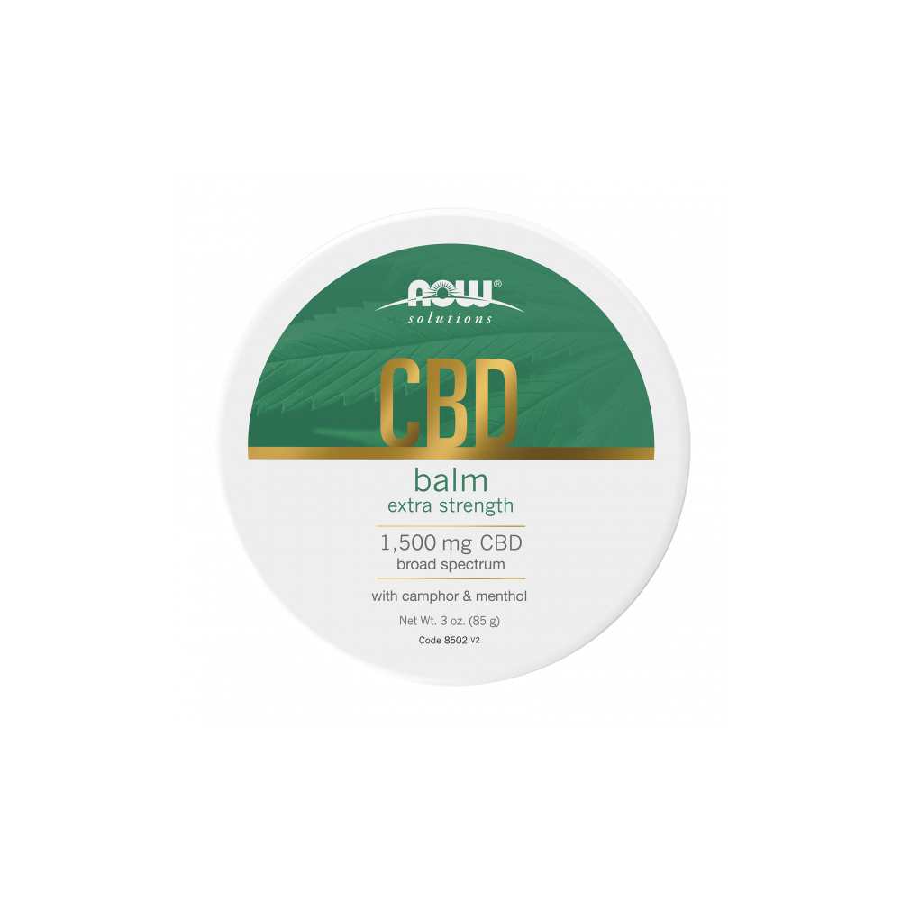 Now Foods Cbd Balm Extra Strength – 1,500 Mg Broad Spectrum Cbd – with Camphor &amp; Menthol – 3 Oz. (85 G)