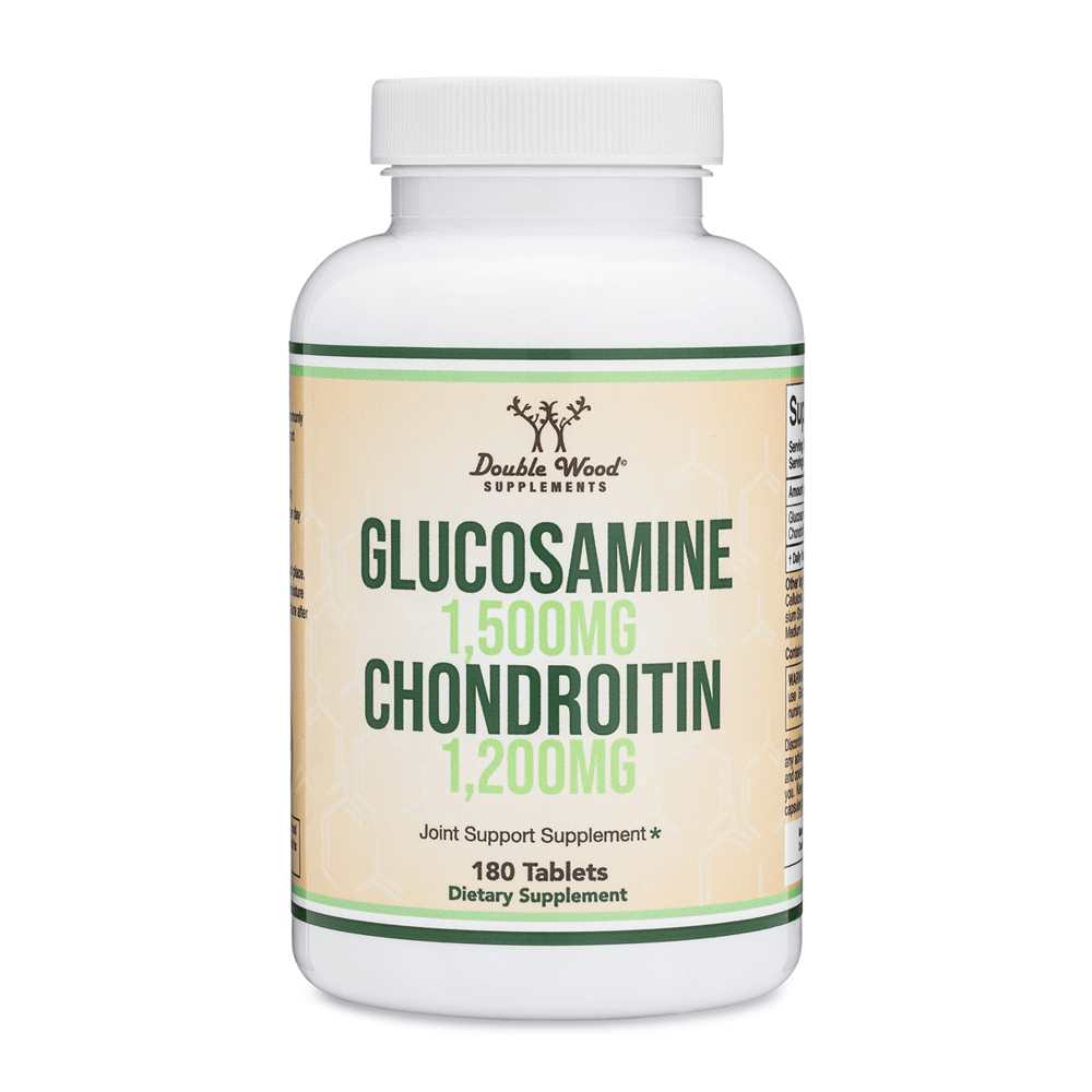 Double Wood Glucosamine &amp; Chondroitin – 1500mg/1200mg Advanced Joint Formula | 180 Tablets