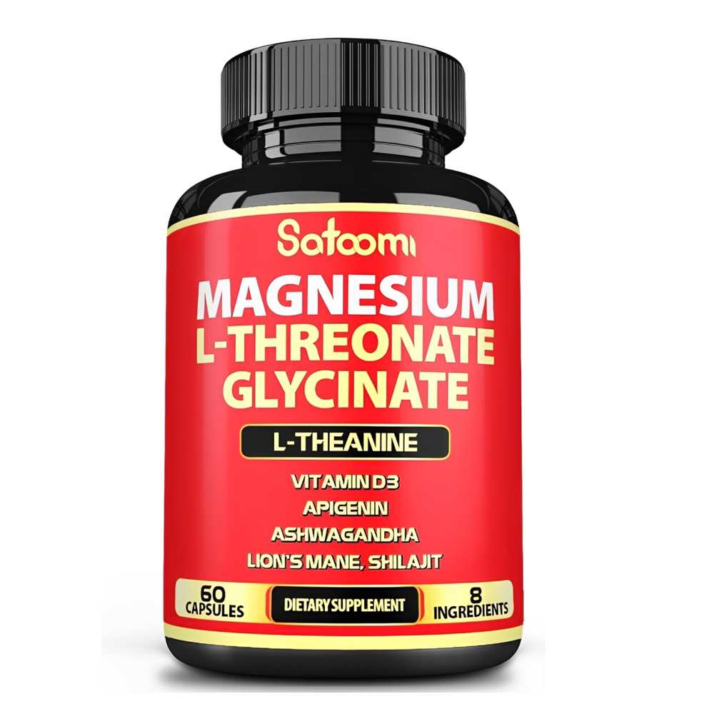 Satoomi Magnesium L-Threonate &amp; Glycinate – 60 Capsules