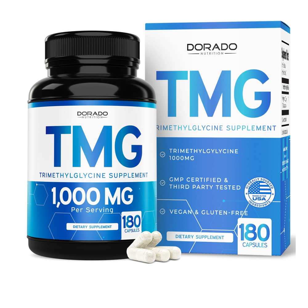 Dorado Nutrition Tmg Trimithylglycine Supplement 180 Capsules for Women &amp; Men