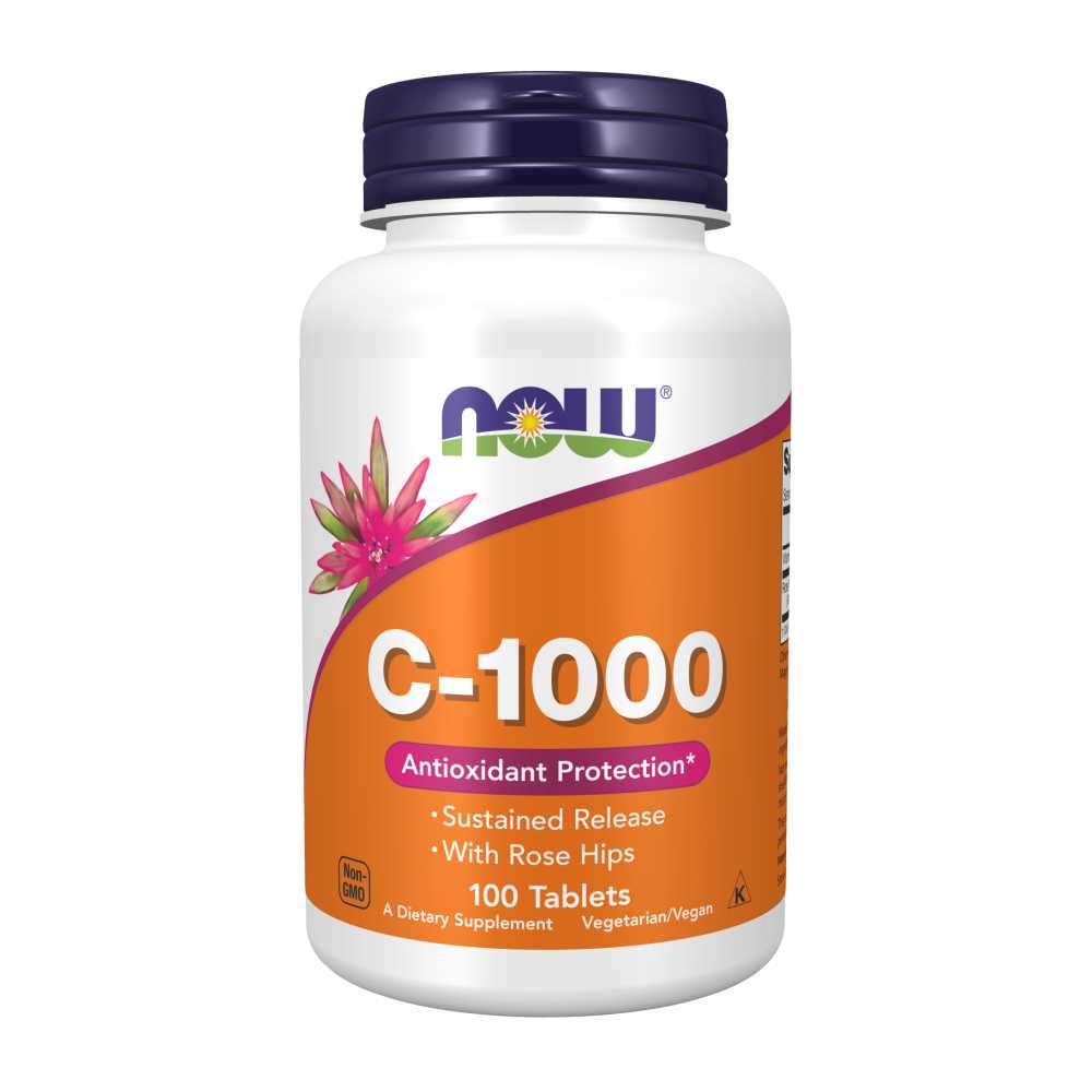 Now Foods C-1000 with Rose Hips – Sustained Release – Antioxidant &amp; Immune Support – 100 Tablets