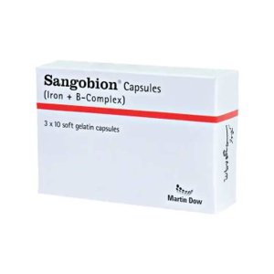 Martin Dow Sangobion (iron + B-Complex) 3 X 10 Softgelatin Capsules
