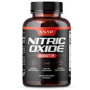 Snap Nitric Oxide Booster – Muscle Growth, Recovery &amp; Circulation Support, 60 Capsules