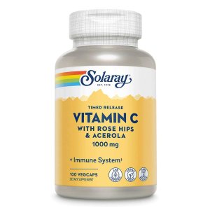 Solaray Vitamin C with Rose Hips &amp; Acerola 1000mg 100 caps