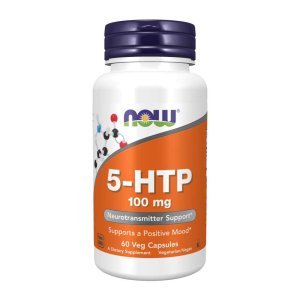 Now Foods 5-HTP 100 mg – Natural Mood Enhancer – 60 Vegetarian Capsules